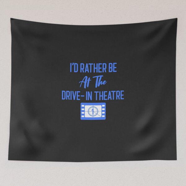 Item preview, I'd Rather Be At The Drive-In Theatre - Funny Drive-In Theatre Gift designed and sold by EricJP.