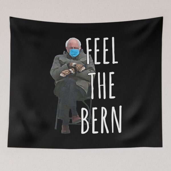 Item preview, Bernie Sanders Mittens Sitting Inauguration feel the Bern designed and sold by ZenCloak.
