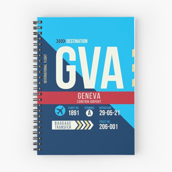 Item preview, Geneva (GVA) Airport Code Baggage Tag designed and sold by SLAG-Creative.