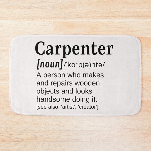 Item preview, Handsome Male Carpenter Joiner Gift Funny Clever Definition Woodwork designed and sold by DefinitionX.