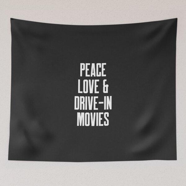 Item preview, Peace Love & Drive-In Movies - Funny Drive-In Theatre Gift designed and sold by EricJP.