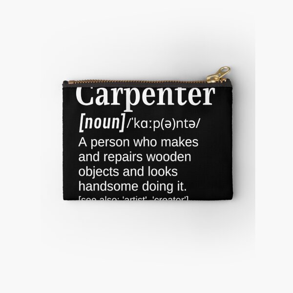 Item preview, Carpenter Handsome Person working with Wood Funny Clever Definition designed and sold by DefinitionX.