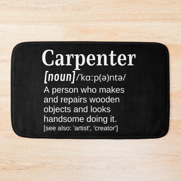 Item preview, Carpenter Handsome Person working with Wood Funny Clever Definition designed and sold by DefinitionX.