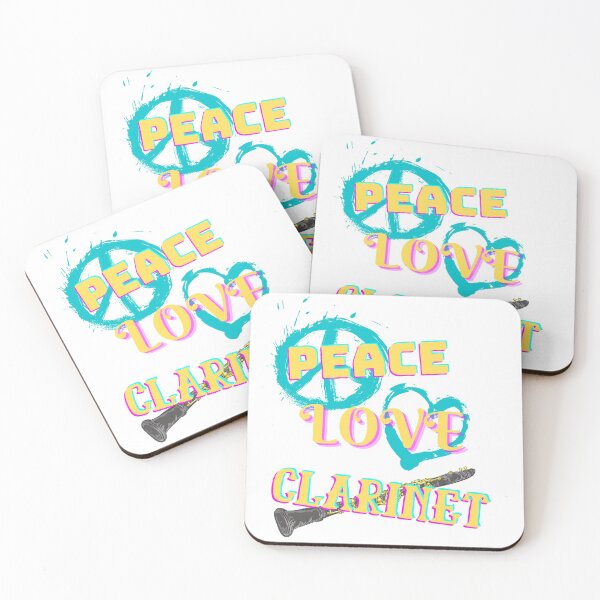 Item preview, Peace Love Clarinet designed and sold by BRBShop.