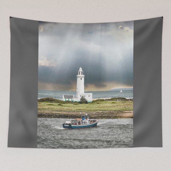 Item preview, Stormy Hurst Point Lighthouse, Hampshire, England art designed and sold by BarbaraGlebska.