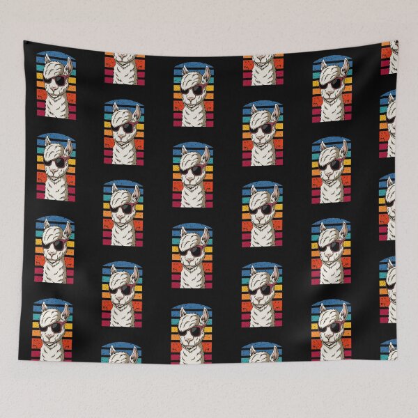 Item preview, Cool Retro Llama design, gift for llama lovers big and small  designed and sold by BRtisticDesigns.