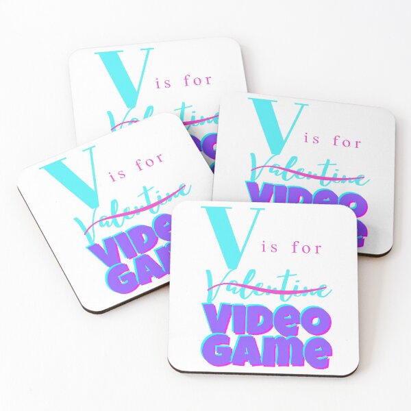 Item preview, V is for Video Game - Funny Valentine Design For A Real Gamer designed and sold by PandaSoul.
