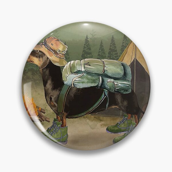 Item preview, Camping Life Scenic Route Dachshund designed and sold by mlnana.