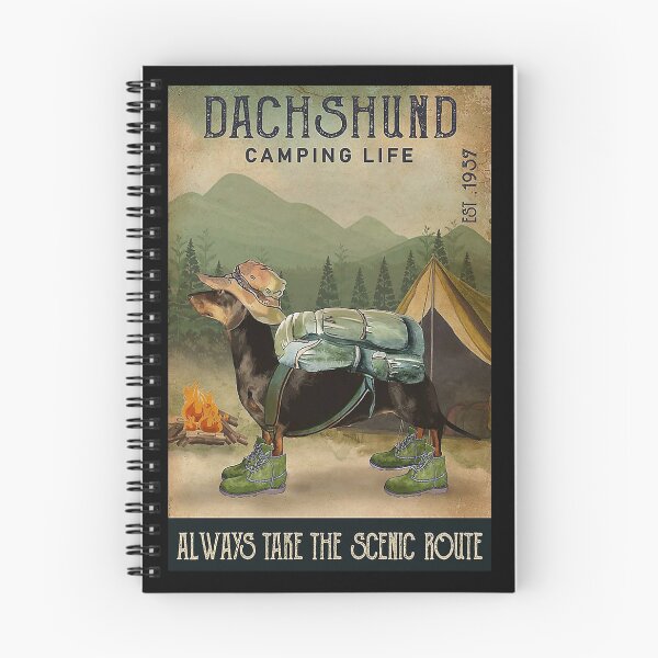 Item preview, Camping Life Scenic Route Dachshund designed and sold by mlnana.