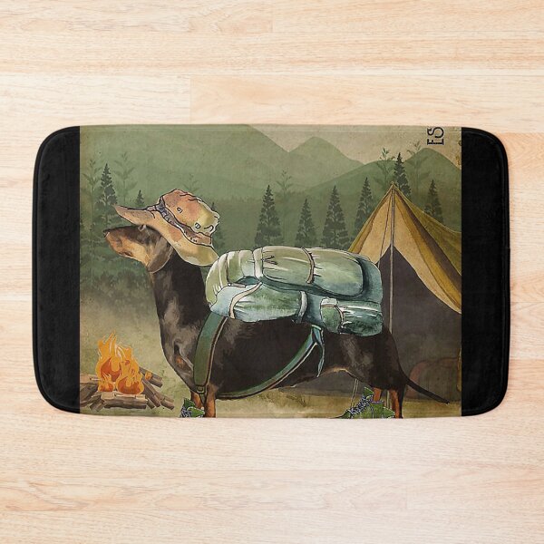 Item preview, Camping Life Scenic Route Dachshund designed and sold by mlnana.