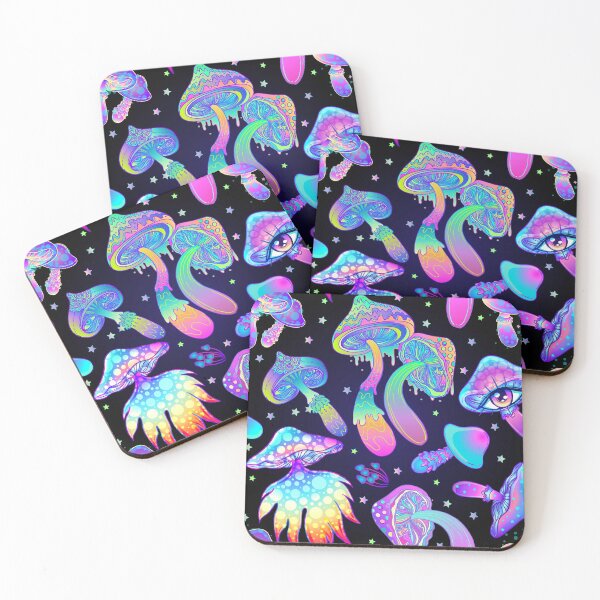 Item preview, Psychedelic Mushroom DMT Rave Gypsy Rainbow Trippy  designed and sold by Stephani Analah.