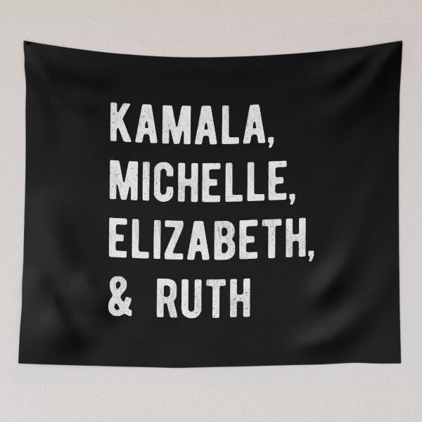 Item preview, Kamala, Michelle, Elizabeth, & Ruth RBG II - Feminist Political Icon designed and sold by Lemon Pepper.