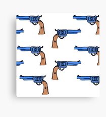 artsy gun pattern Canvas Print