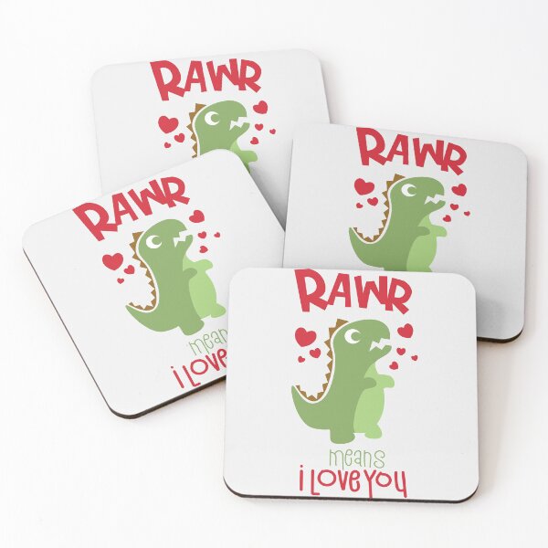 Item preview, Rawr Means I Love You Funny Cute T-rex Dinosaur Valentines Day Gifts designed and sold by MiscelChr.
