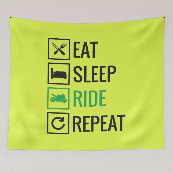 Item preview, Eat Sleep Ride Repeat Design designed and sold by Decalium.