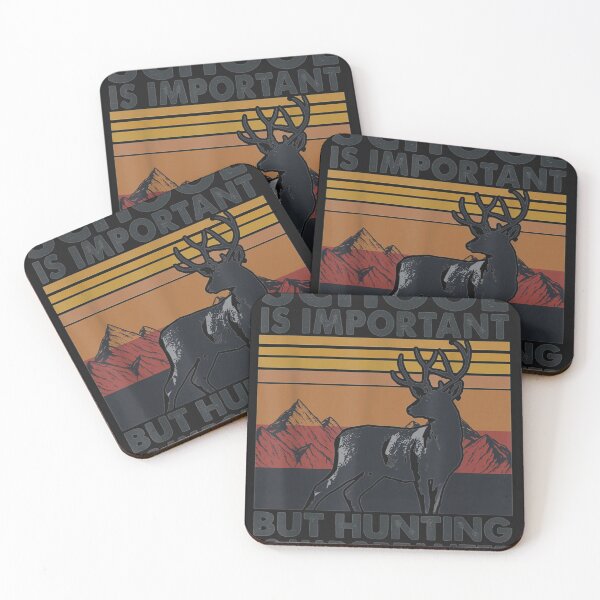 Item preview, School Is Important But Hunting Is Importanter Deer Vintage T-Shirt designed and sold by driveanh3.
