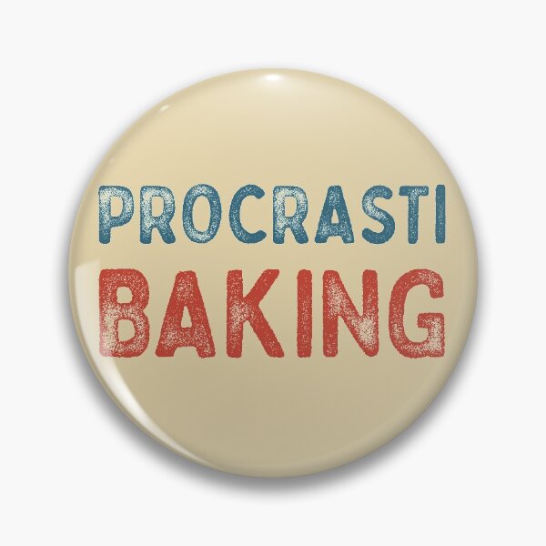 Item preview, Procrastibaking typography designed and sold by Morcawork.