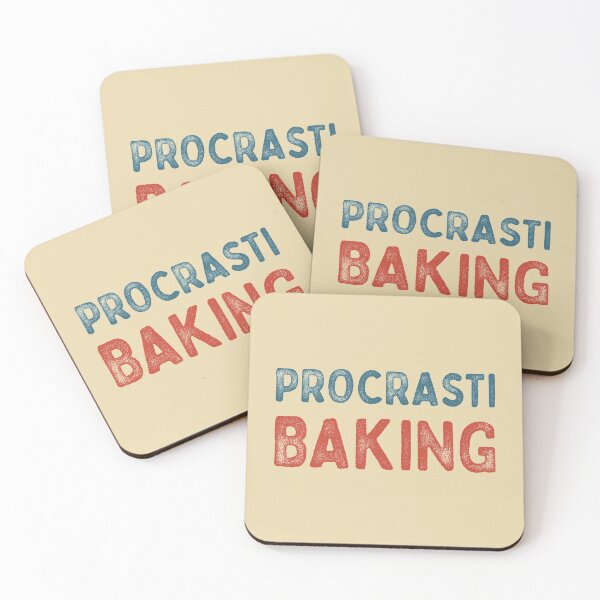 Item preview, Procrastibaking typography designed and sold by Morcawork.
