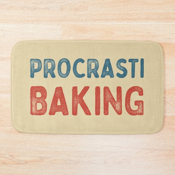 Item preview, Procrastibaking typography designed and sold by Morcawork.