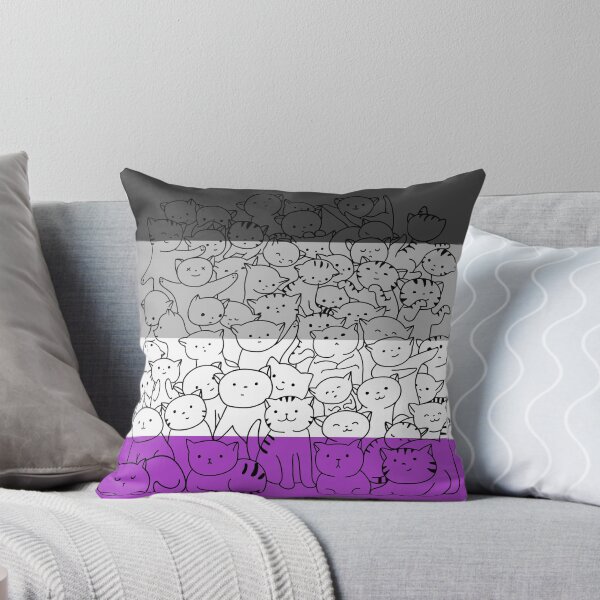 Item preview, Asexual Ace Cat Pride Flag designed and sold by MickTilio.
