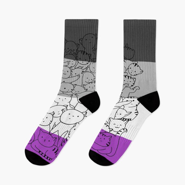 Item preview, Asexual Ace Cat Pride Flag designed and sold by MickTilio.