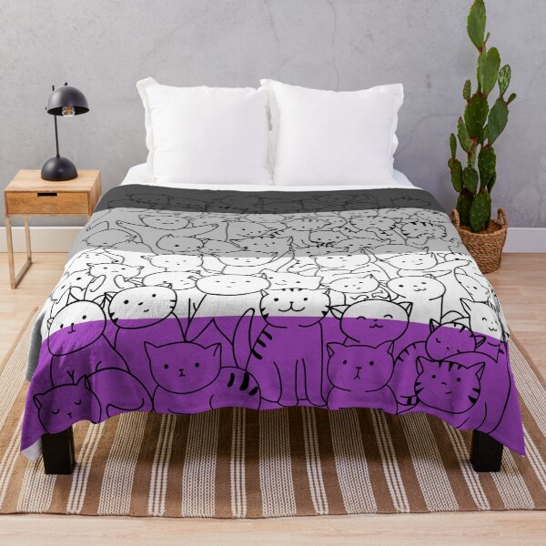 Item preview, Asexual Ace Cat Pride Flag designed and sold by MickTilio.