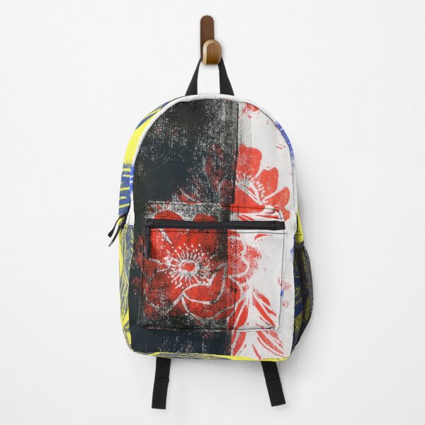 Item preview, Mondrian colored pattern: linocut designed and sold by kosarandrea.