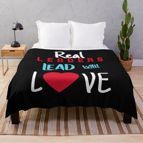 Item preview, Real Leaders Lead With Love designed and sold by DiscGolfTees.