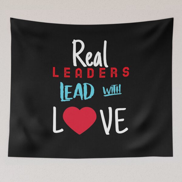 Item preview, Real Leaders Lead With Love designed and sold by DiscGolfTees.