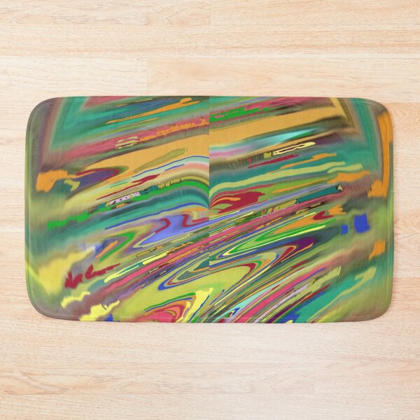Item preview, Woozy Waves in Green Circle designed and sold by AMGImpressions.