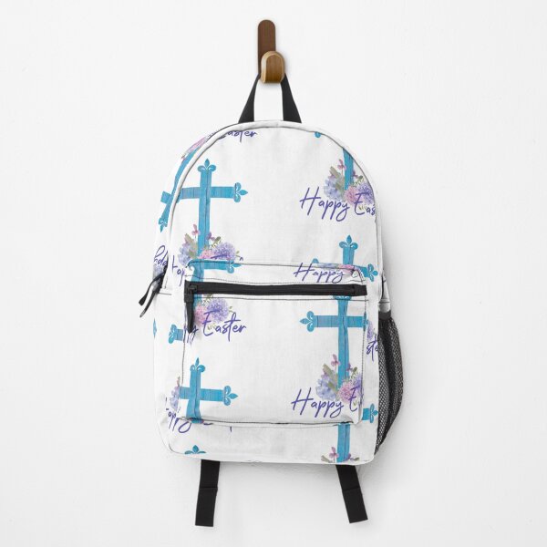 Item preview, Happy Easter Design with Hydrangea Flowers a Blue Wood Floral Cross and Faith designed and sold by Cute Designs Shop.