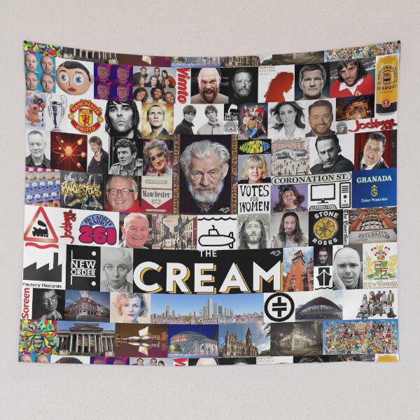 Item preview, The Cream of Manchester Collage Original 2020 designed and sold by MarkEdz.