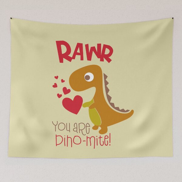 Item preview, Rawr You Are Dino-mite! Funny Cute T-rex Dinosaur Valentines Day Pun Gifts designed and sold by MiscelChr.