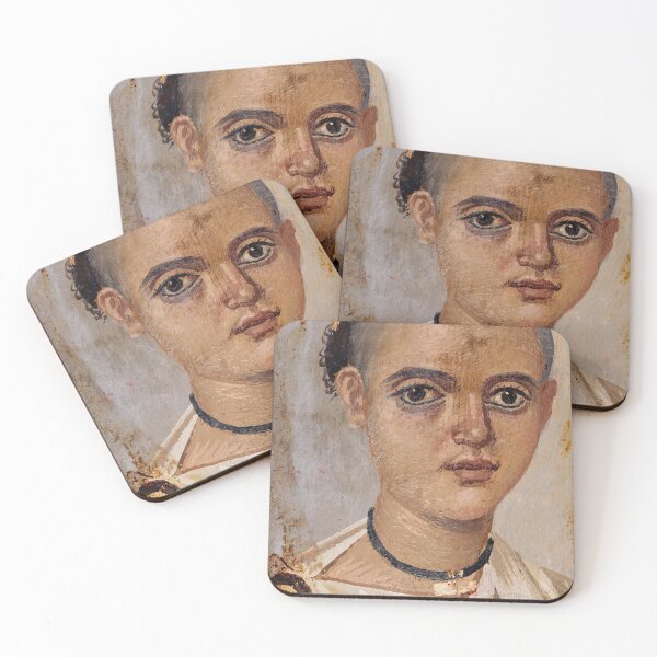 Item preview, Fayum mummy portrait ancient Egypt boy designed and sold by The-Roman-Lady.