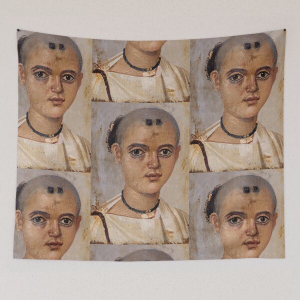 Item preview, Fayum mummy portrait ancient Egypt boy designed and sold by The-Roman-Lady.