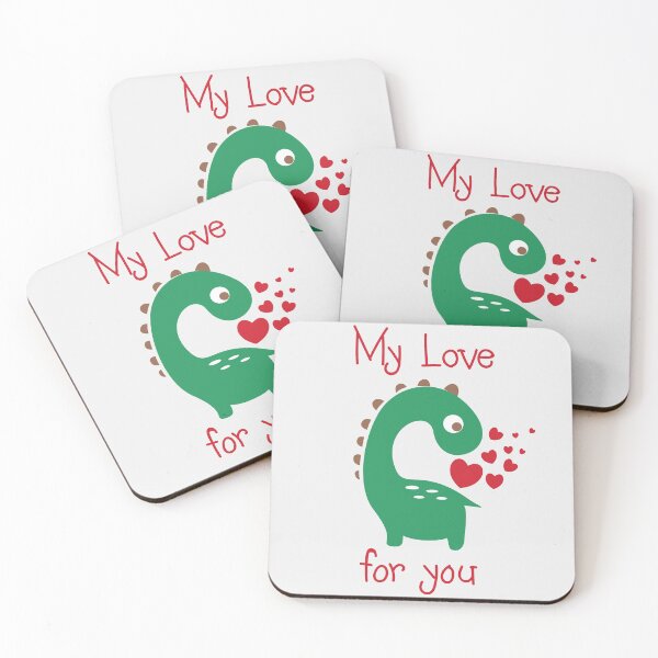 Item preview, My Love For You Funny Cute Dinosaur Diplodocus Valentines Day Gifts designed and sold by MiscelChr.