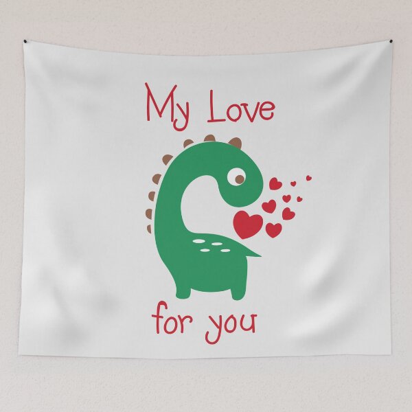 Item preview, My Love For You Funny Cute Dinosaur Diplodocus Valentines Day Gifts designed and sold by MiscelChr.