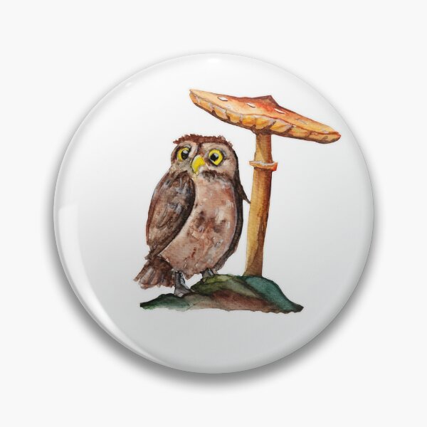 Item preview, Mushroom owl designed and sold by Karolien Kenis.