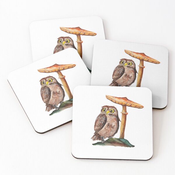 Item preview, Mushroom owl designed and sold by Karolien Kenis.