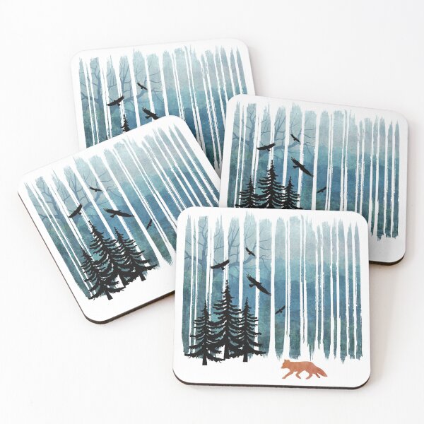 Item preview, Misty Forest Fox - Brush Strokes  designed and sold by maryedenoa.