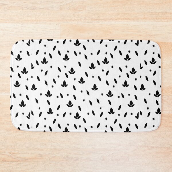 Item preview, black flower arrangement pattern for kids designed and sold by KIKOOSTORE.