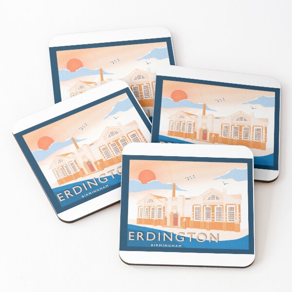 Item preview, Erdington Library Travel Poster designed and sold by ScienceNStuff.