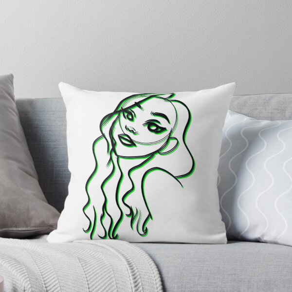 Item preview, Green neon girl art designed and sold by ChriseryMerch.