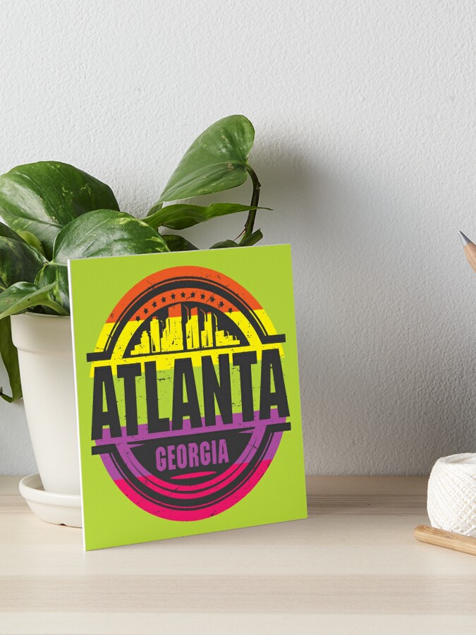 Atlanta Georgia State Flower Stamp Art Board Print for Sale by