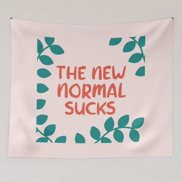 Item preview, The new normal sucks designed and sold by Giovanni's  Brown Quotes.