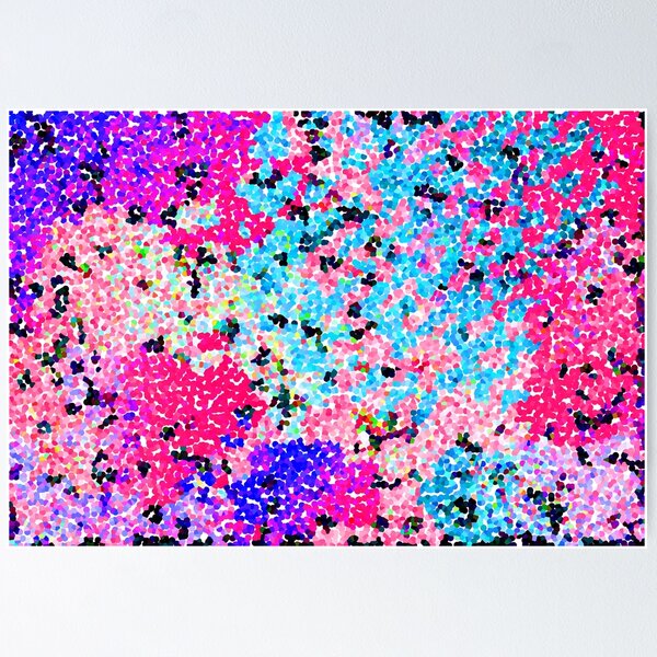 Item preview, Purple and Pink Pointilised Mess Absolutely Impossible Pattern  designed and sold by LJWDesigns.