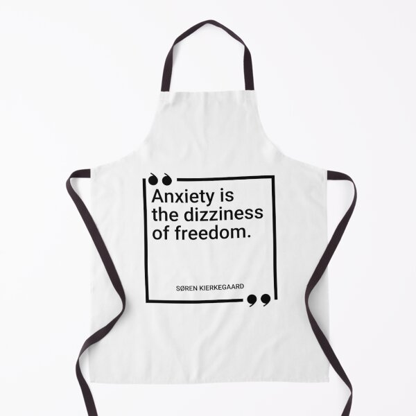 Item preview, Søren Kierkegaard - Anxiety is the dizziness of freedom. designed and sold by SocraticQuotes.