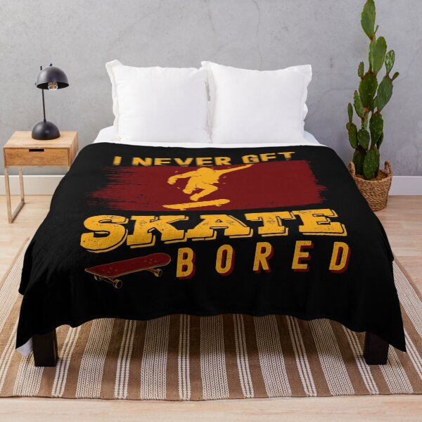 Item preview, I Never Get Skate Bored Skateboard Pun Funny Skater designed and sold by OmmeDesigns.