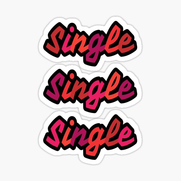 single valentine Sticker