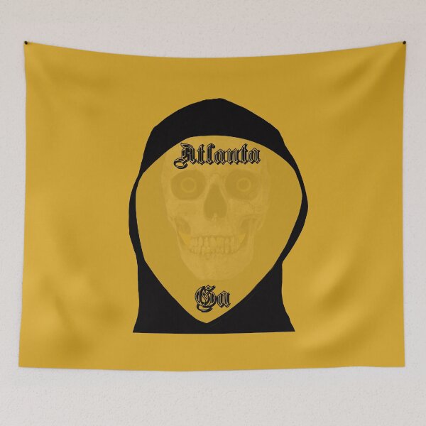 Item preview, Atlanta Georgia GA Gangsta Text Hoodie Skull Design designed and sold by Lartheviking.